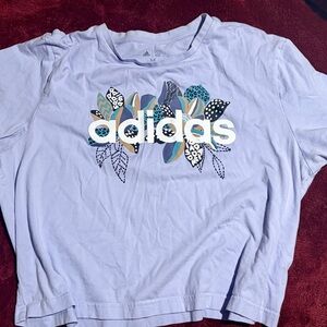 Adidas Lavender Graphic T-Shirt